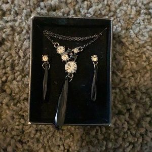 necklace with matching earrings